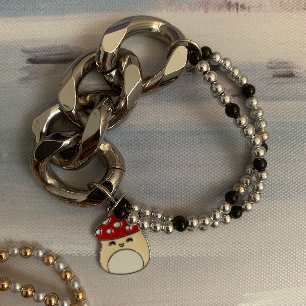 Squishmallows Chunky Link Charm Bracelet $25 Each - Picture 4 of 7